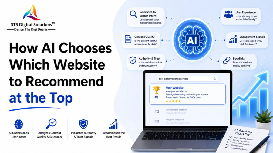 how ai chooses which website to recommend at the top
