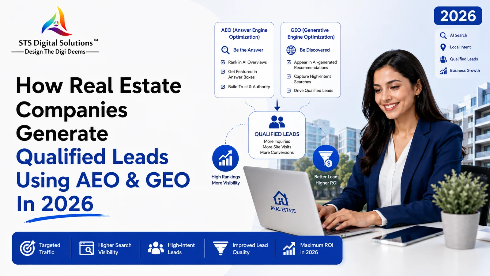how real estate companies generate qualified leads using aeo and geo